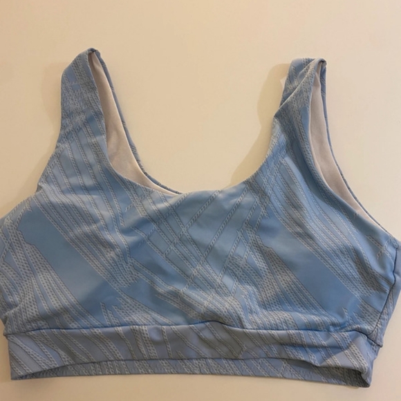 Other - blue and white sports bra/ crop top